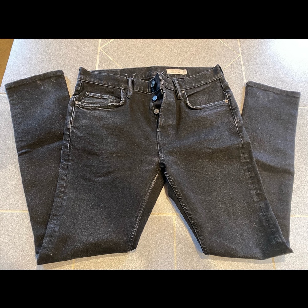 30x28 AllSaints Cigarette skinny jeans black